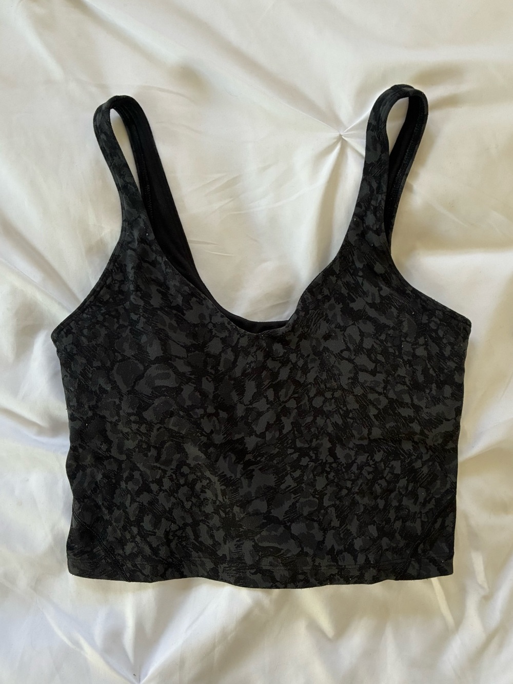 lululemon athletica Black and Grey Camo Align Tank size 6